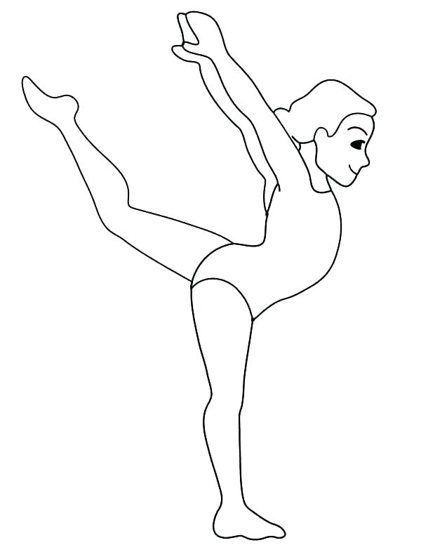 600x776 Gymnastics Coloring Page Gymnastics Coloring Page Gymnastics
