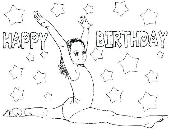550x425 Gymnastics Coloring Pages Printable