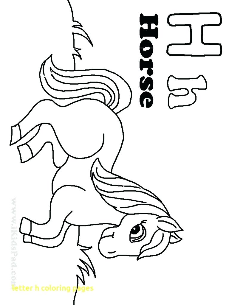 768x1024 Surging Letter H Coloring Sheet With Plants Page Free Printable