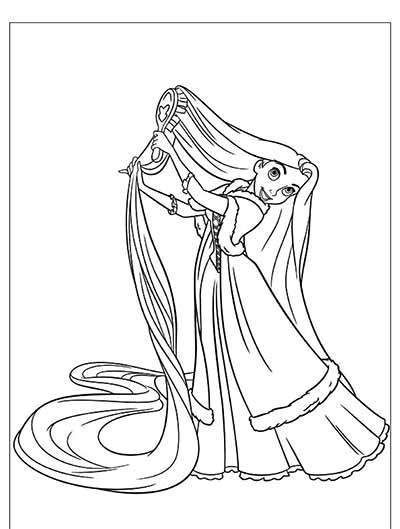 400x529 Free Tangled Coloring Pages