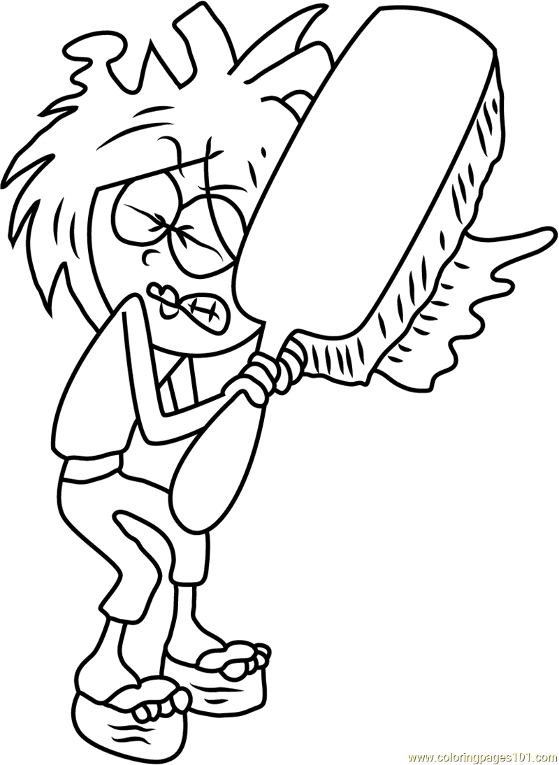 800x1094 Lizzie Mcguire With Hair Brush Coloring Page