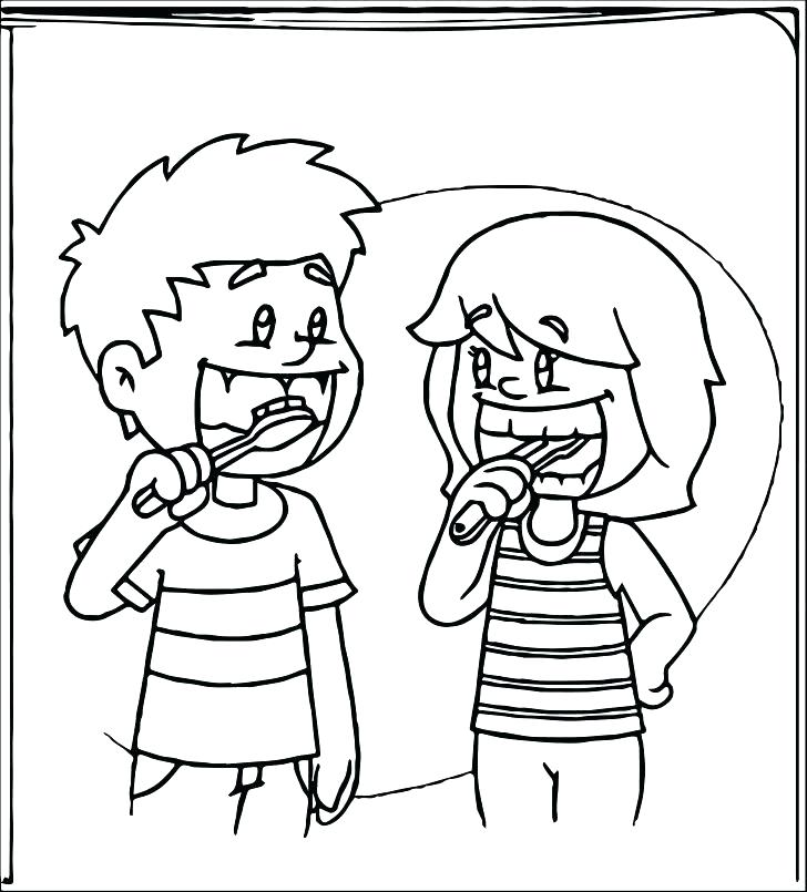 728x805 Teeth Colouring In With Teeth Colouring In Teeth Coloring Pages