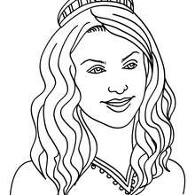 220x220 Princess Head With Twisted Hair Coloring Pages