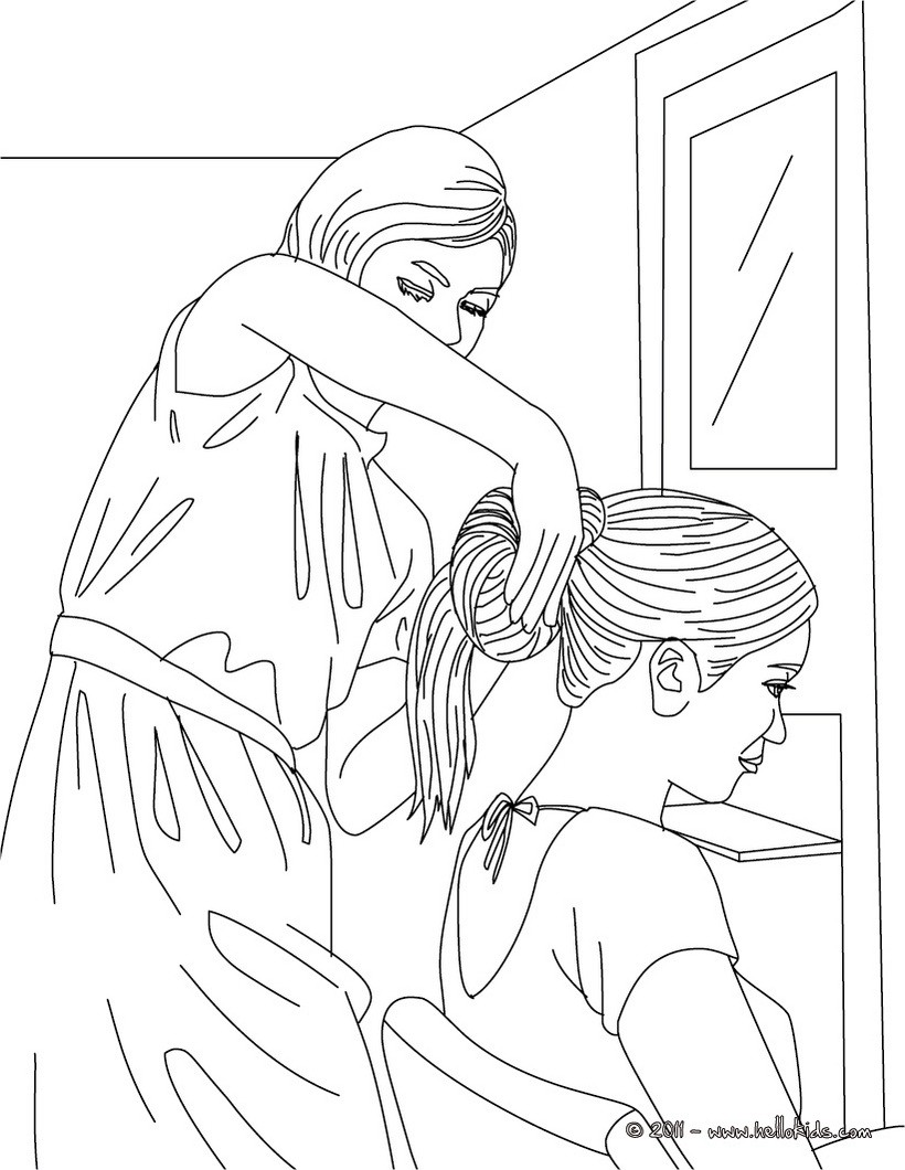 820x1060 Hair Salon Coloring Pages