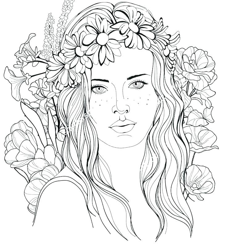 736x792 Selena Gomez Elegant Hair Style Coloring Page H M Pages Throughout