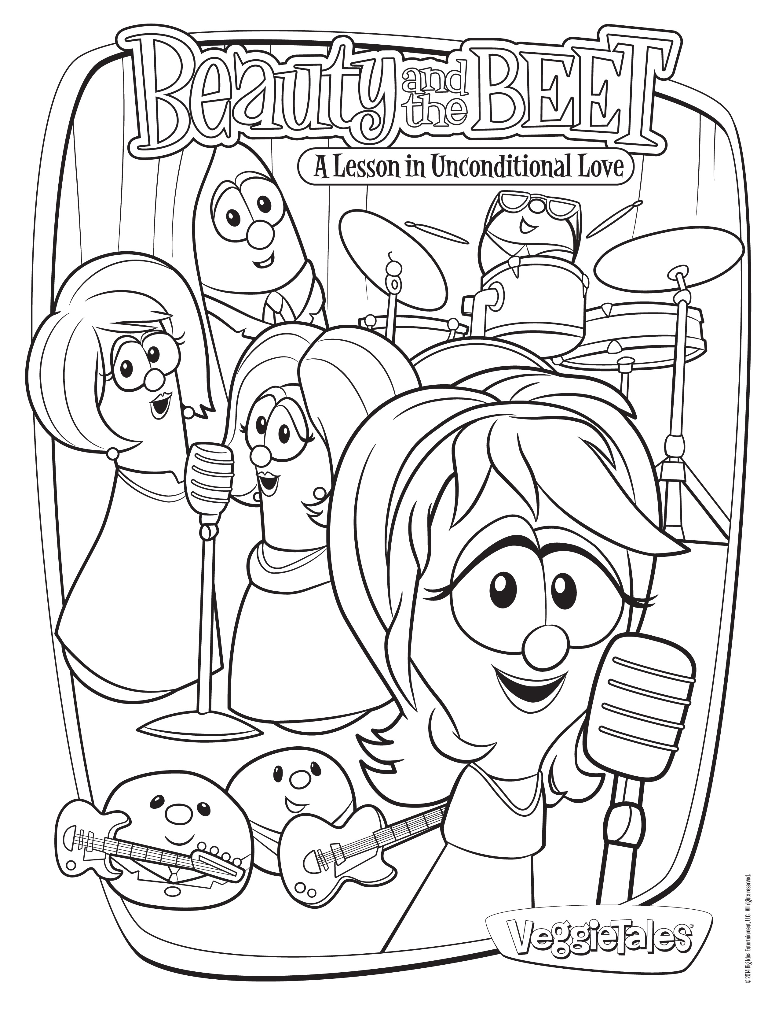 2550x3300 Terrific Veggie Tales Coloring Pages Hajj Breathtaking Arabic