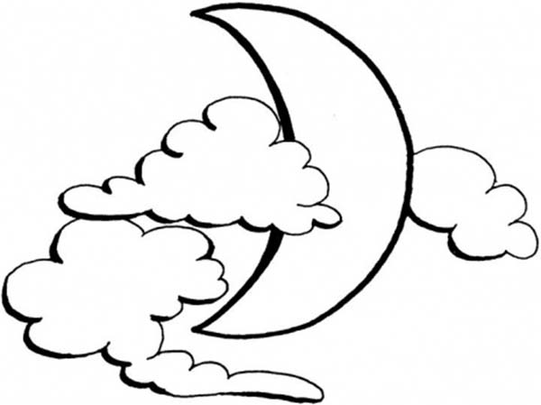 600x449 Half Moon Coloring Pages