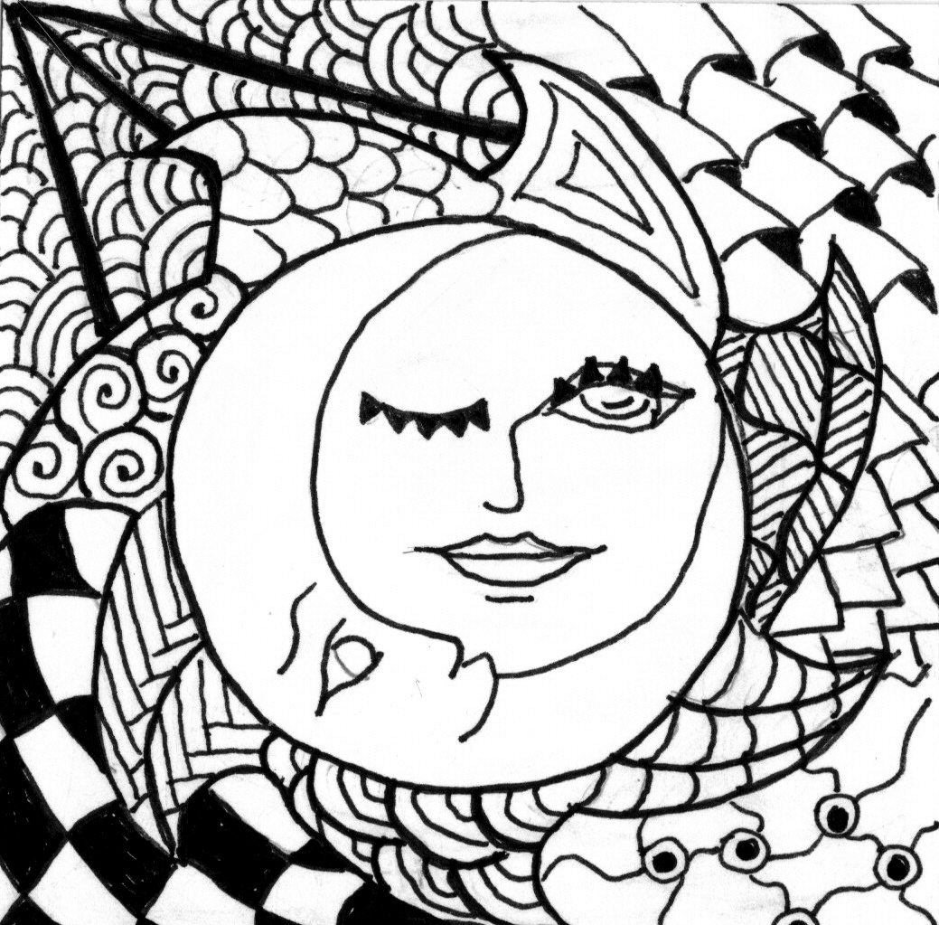 1039x1023 Value Half Moon Coloring Pages Sun Drawing At Getdrawings Com Free