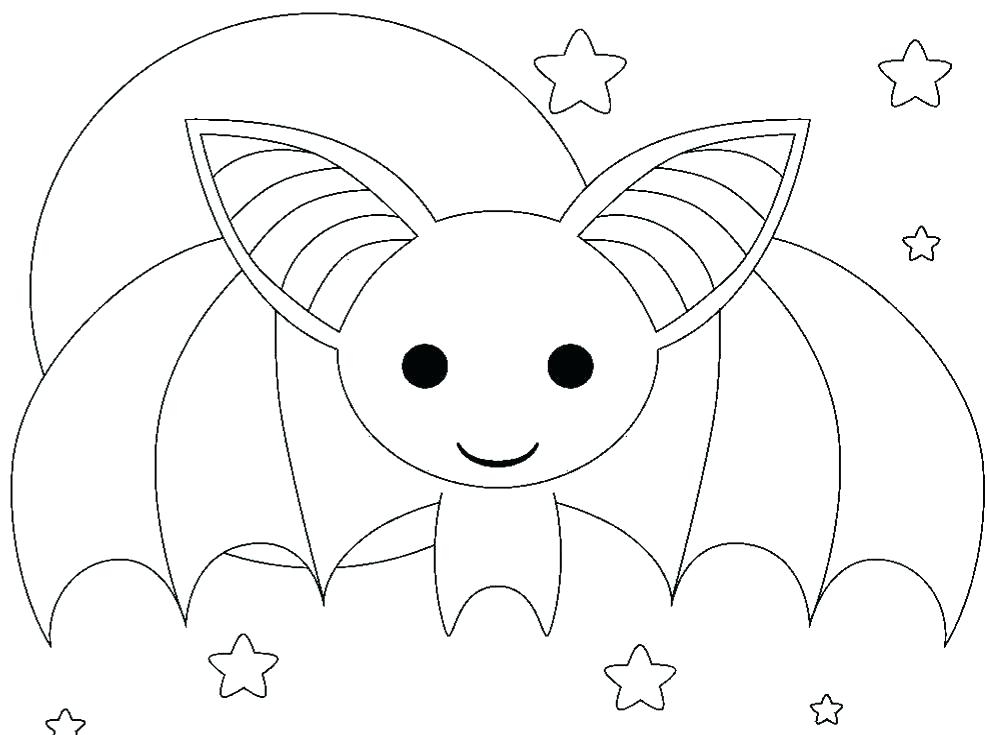 987x735 Cute Bat Coloring Pages Halloween Bat Colouring Sheets Coloring