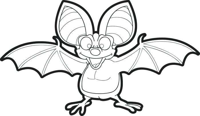 700x408 Bat Coloring Pages Free Printable Cartoon Bat Coloring Page