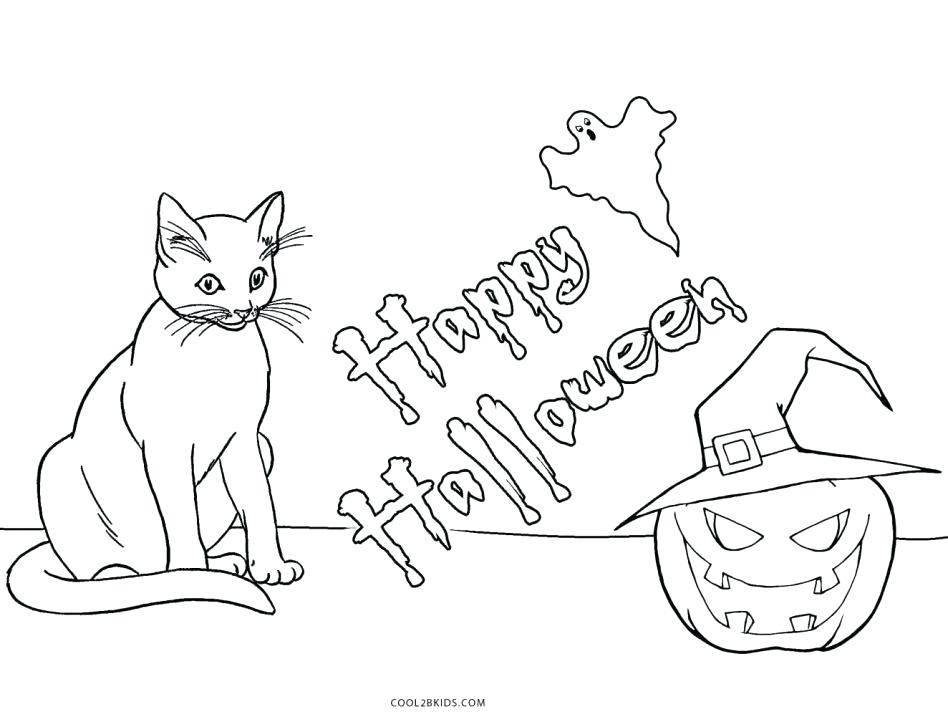948x722 Halloween Cat Coloring Pages Cat Halloween Hello Kitty Coloring