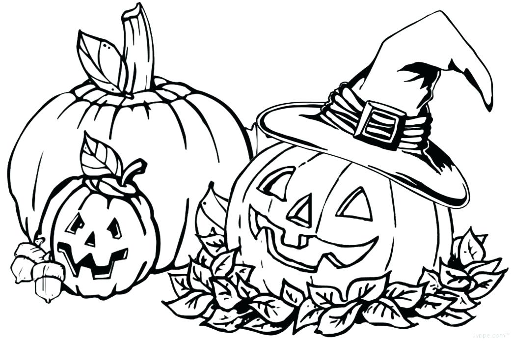 1043x694 Halloween Coloring Pages Printable Free Large Size Of Coloring