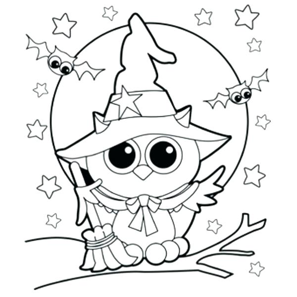 600x600 Coloring Pages For Halloween Free Free Color