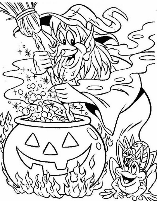 650x830 Difficult Halloween Coloring Pages Hard Halloween Coloring Pages