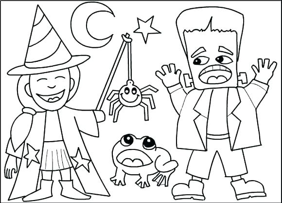 580x417 Halloween Coloring Pages Printable Icontent