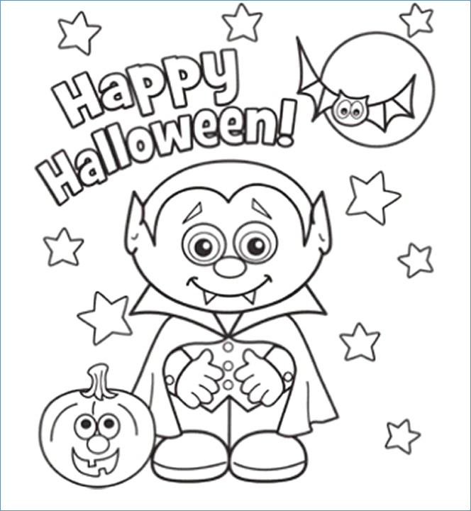 664x720 Halloween Coloring Pages Preschoolers