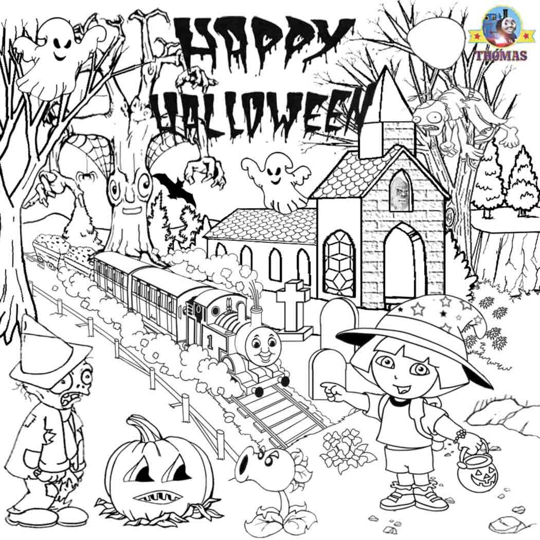 1050x1050 Halloween Coloring Pages For Older Kids Az Free Printable