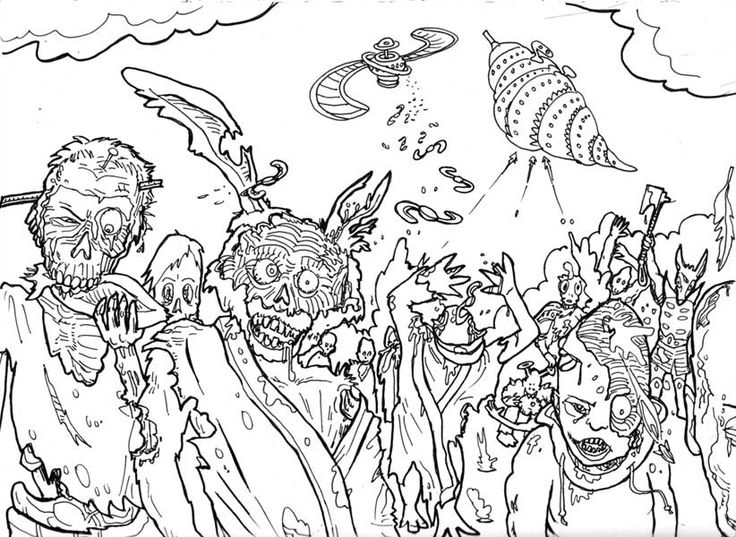 Halloween Coloring Pages For Teens