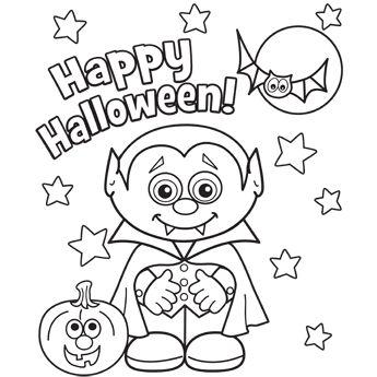 345x345 Halloween Coloring Pages Free Printable Coloring Pages