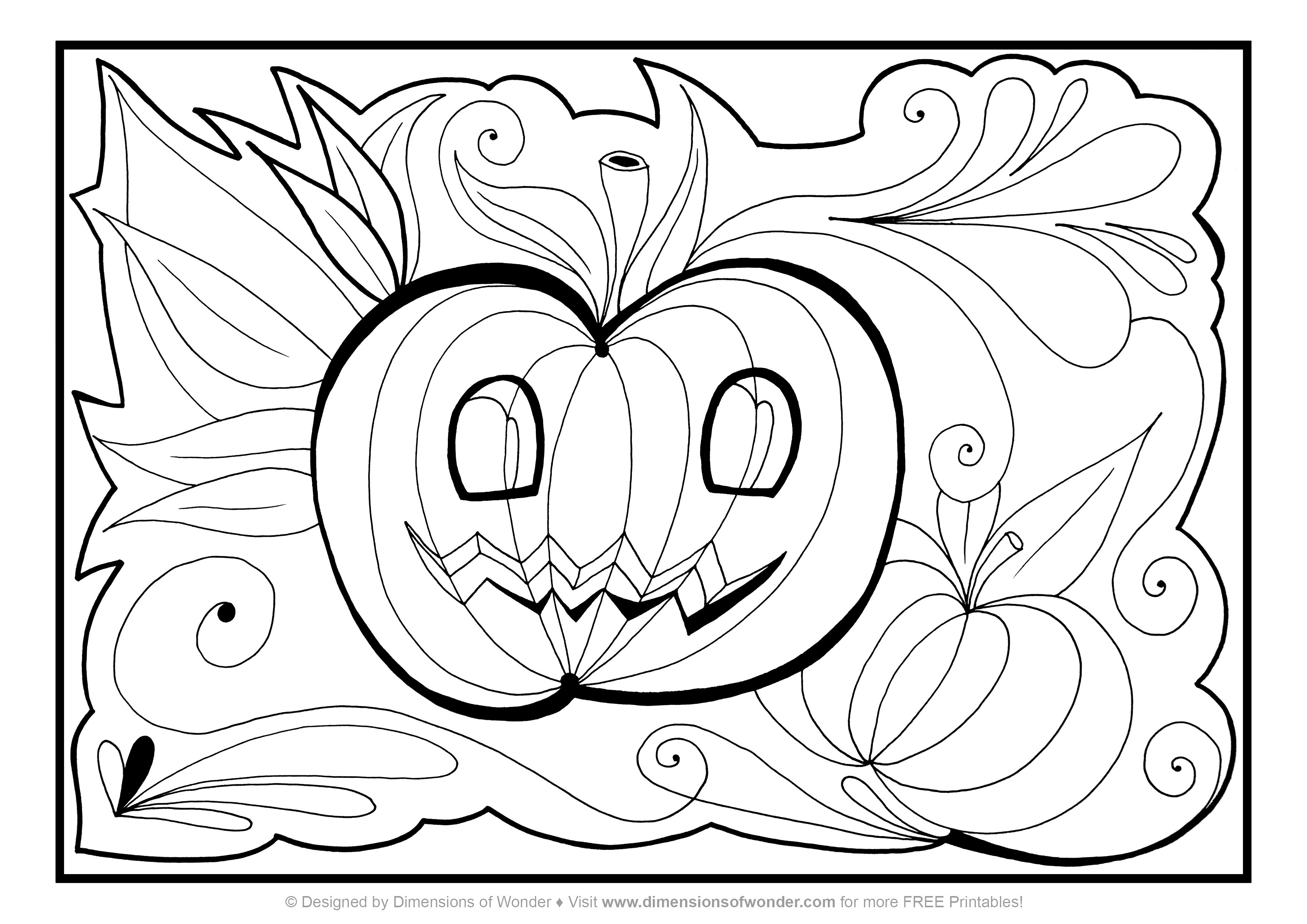 Halloween Coloring Pages Pdf at GetDrawings.com | Free for personal use