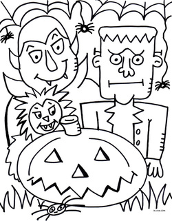 250x321 Free Pdf Halloween Coloring Page!