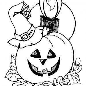 300x300 Halloween Decorations Coloring Sheets