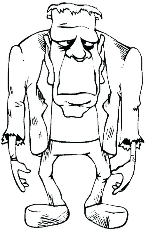 500x794 Frankenstein Coloring Pages Free Online Colouring Page Halloween