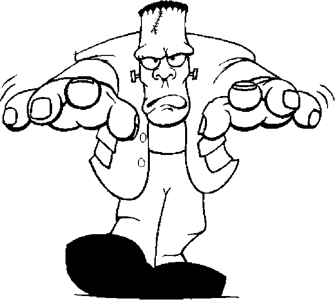 675x606 Frankenstein Pictures To Color Halloween Frankenstein Coloring