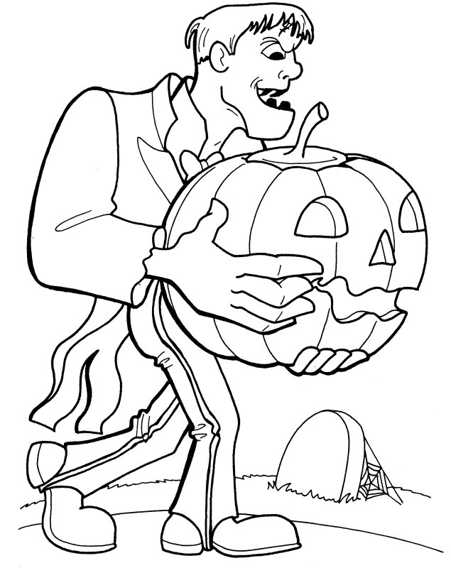635x800 Bride Of Frankenstein Coloring Pages