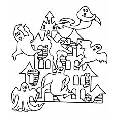 230x230 Top Free Printable Haunted House Coloring Pages Online