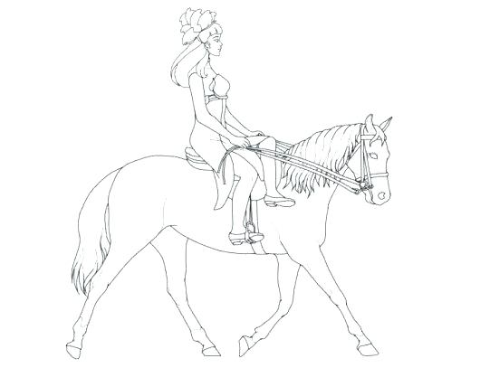 530x407 Beautiful Horse Coloring Pages Princess With Horse Coloring Page