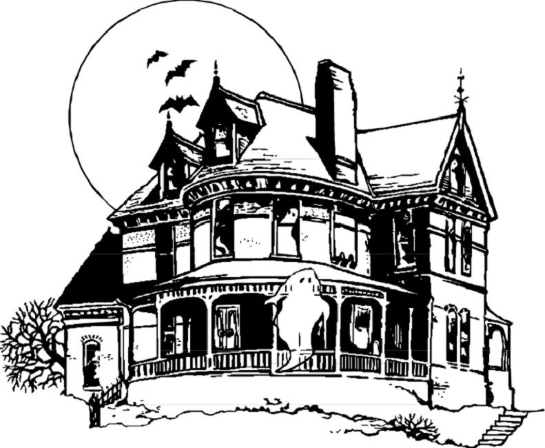 791x650 Scooby Doo Haunted House Coloring Page Cartoon