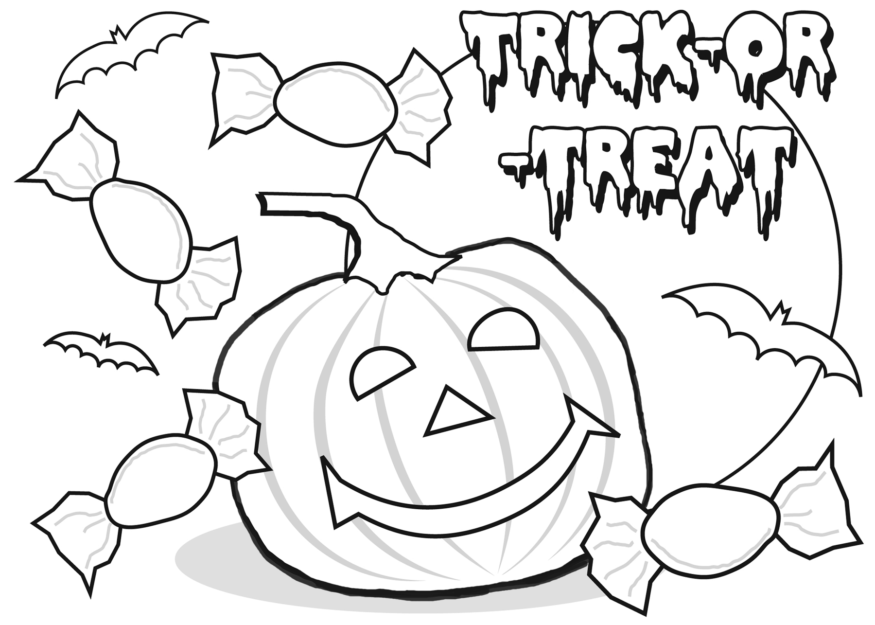 1800x1285 Happy Halloween Pumpkin Coloring Pages