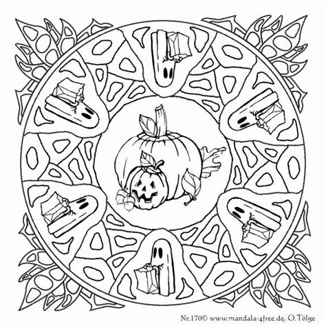 474x474 Halloween Mandala Coloring Page Free Printable Coloring, Halloween