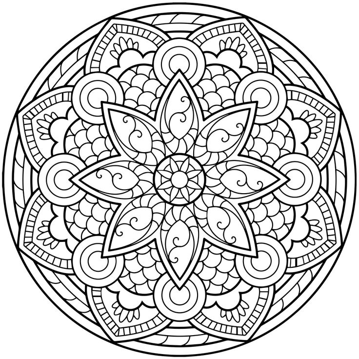 736x736 Chic Ideas Printable Mandala Coloring Pages For Adults Adult