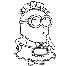 230x230 Minion Coloring Pages