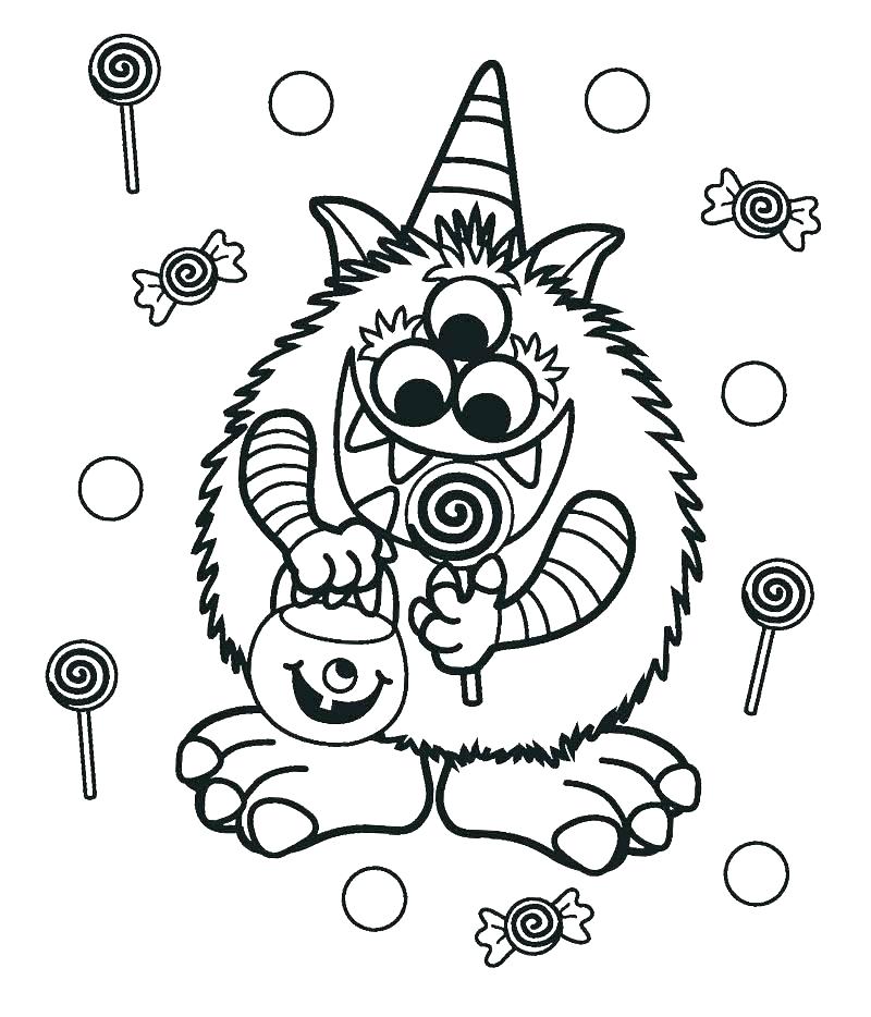 800x934 Halloween Monster Coloring Pages Monsters Inc Coloring Pages