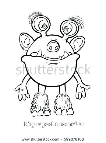 348x470 Halloween Monster Coloring Pages Big Monster Coloring Book Cute