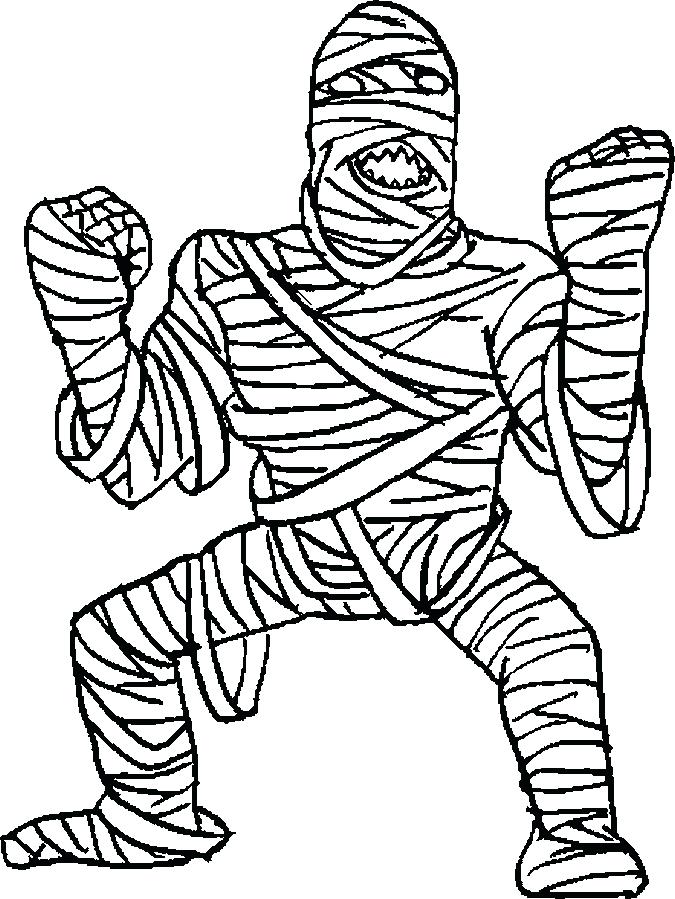 675x899 Mummy Coloring Pages Halloween Medium Size Of Mummy Coloring Pages