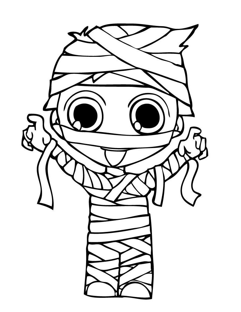 820x1060 Now Mummy Coloring Pages Halloween Page Festival Collections