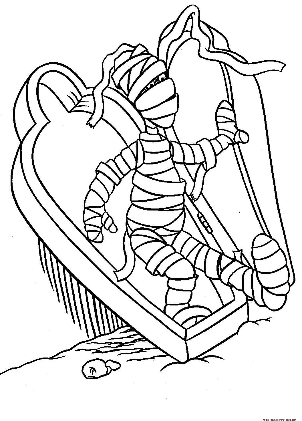 1056x1472 Mummy Coloring Pages Halloween For Kidsfree Printable Coloring