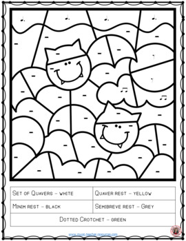 270x350 Halloween Music Colouring Sheets Colour