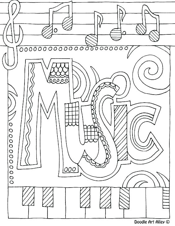 564x729 Musical Instrument Coloring Pages Print Out Music Coloring Pages