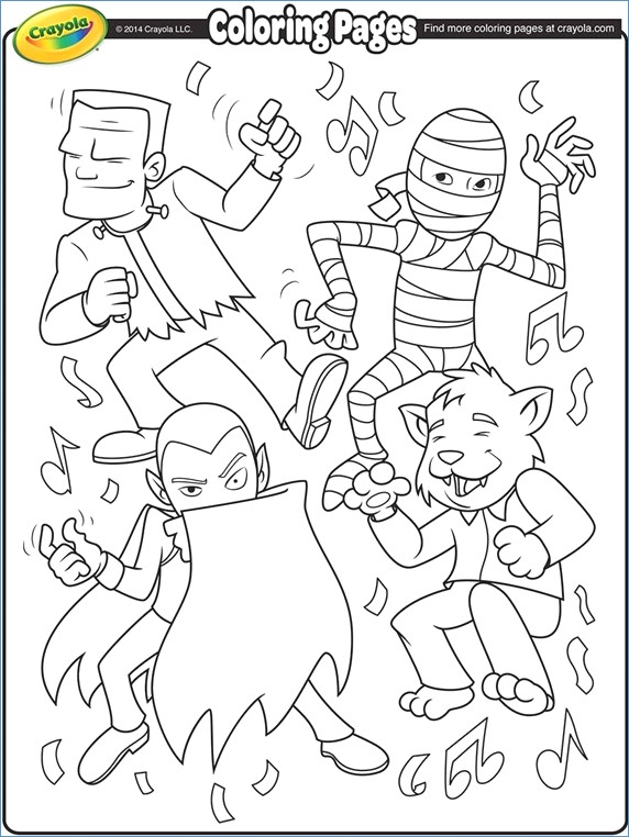 572x762 Halloween Werewolf And Kids Coloring Pages