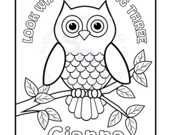 340x270 Halloween Owl Coloring Pages