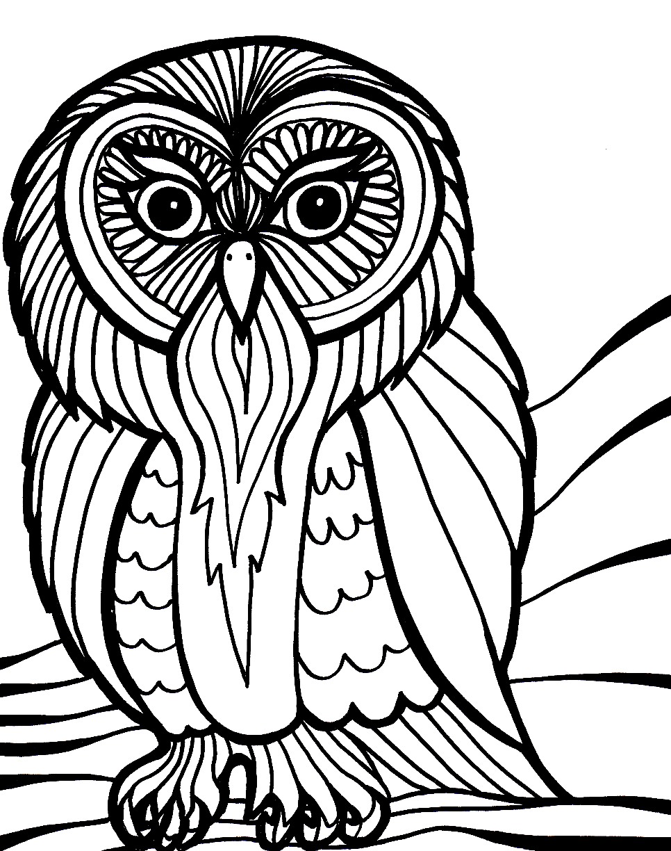 966x1224 Halloween Owl Coloring Pages