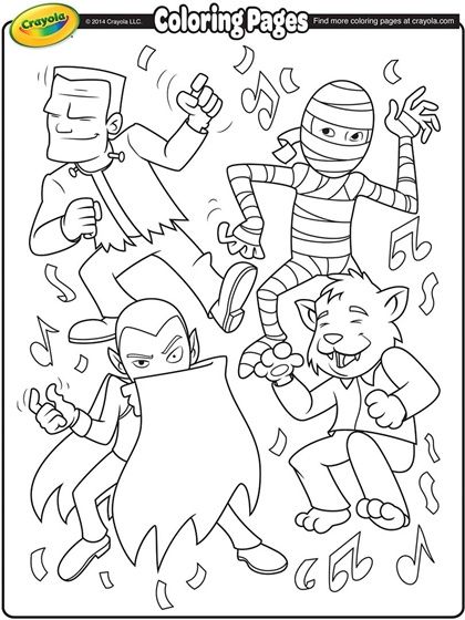 420x560 Monsters Coloring Page Color My World Monsters