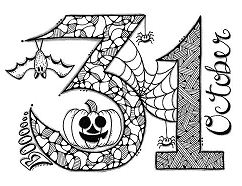 242x186 Halloween Coloring Pages