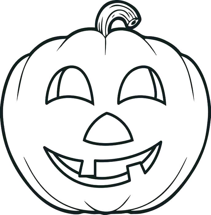 687x700 Pumpkin Color Pages Printable Printable Pumpkin Coloring Pages
