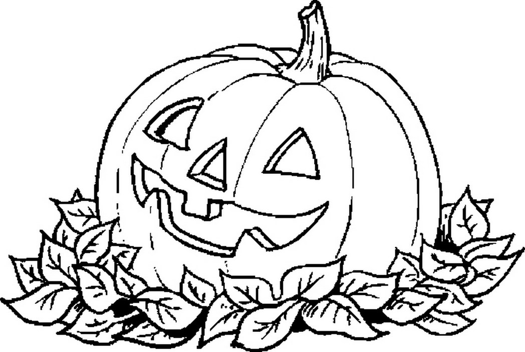 1048x702 Pumpkin Halloween Coloring Pages Pumpkin Leaves Coloring Pages